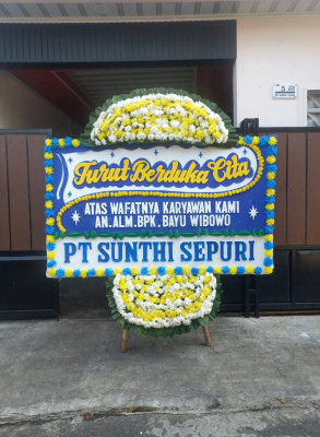 Papan Bunga Duka di Ngabang