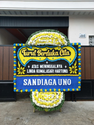 Papan Bunga Duka di Ngabang